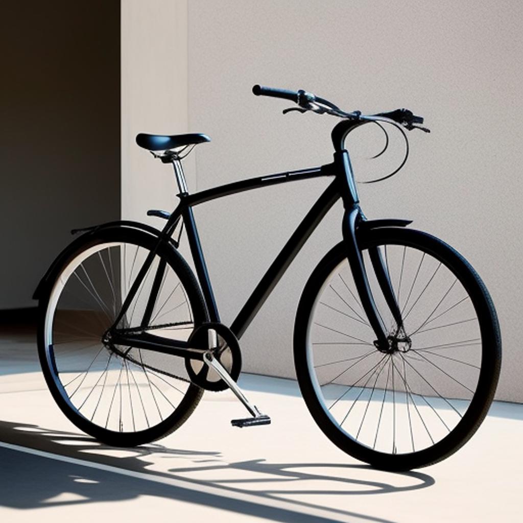 Minimalist bicycle, sleek design, by @ai_generated