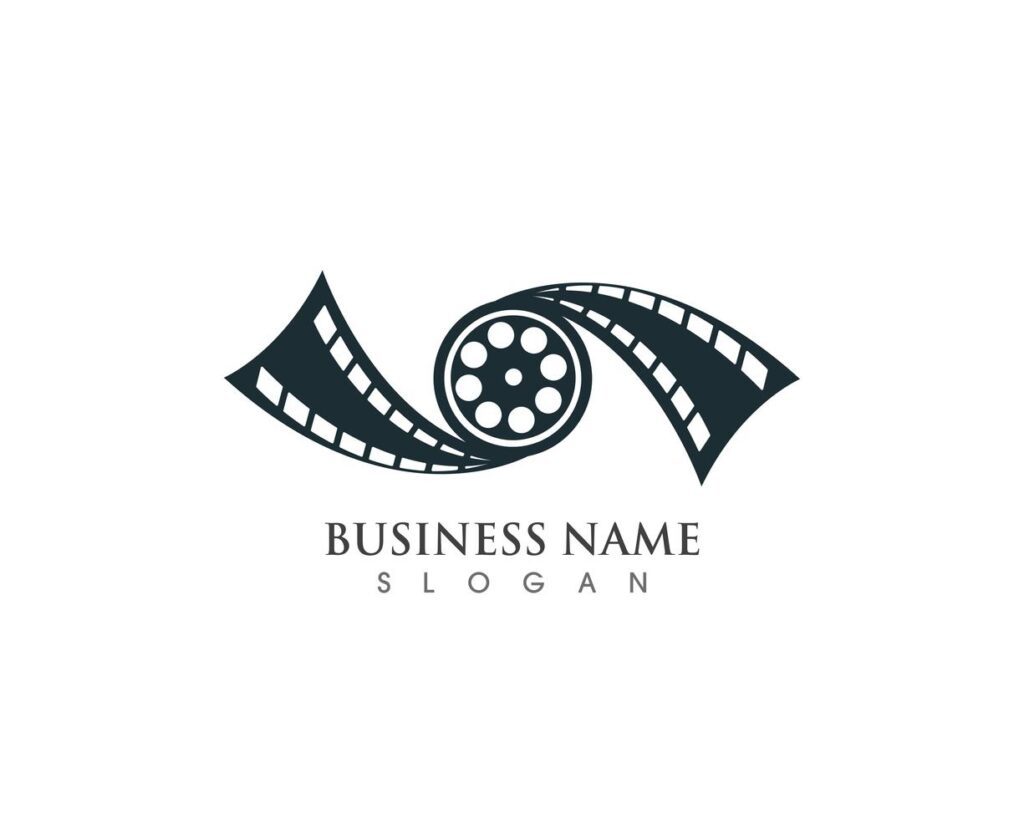 Film logo and symbols vector template Stock Free