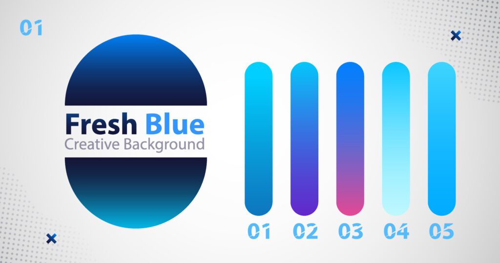 fresh blue gradient background vector eps 10 Free Vector