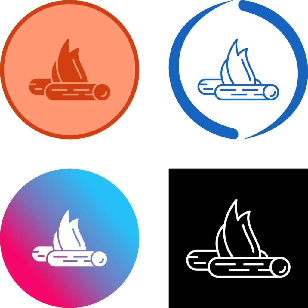 Bon Fire Icon Design Stock Free