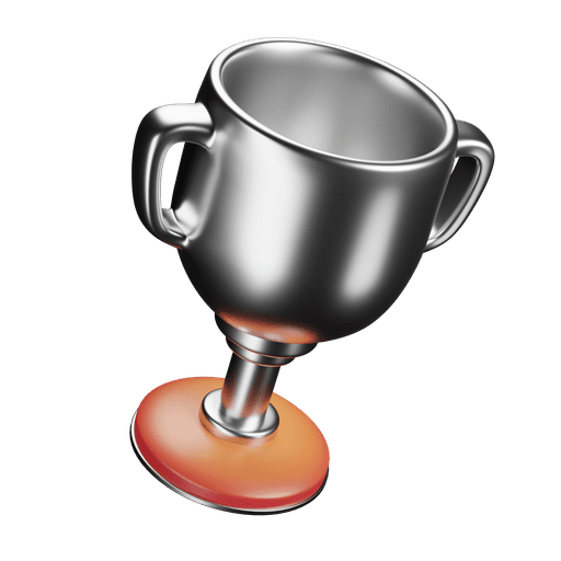 Trophy, award, prize 3D illustration