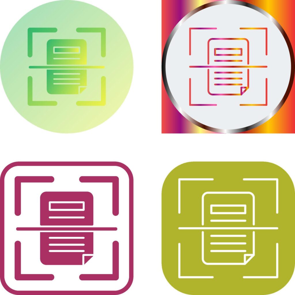 Scan Icon Design Stock Free