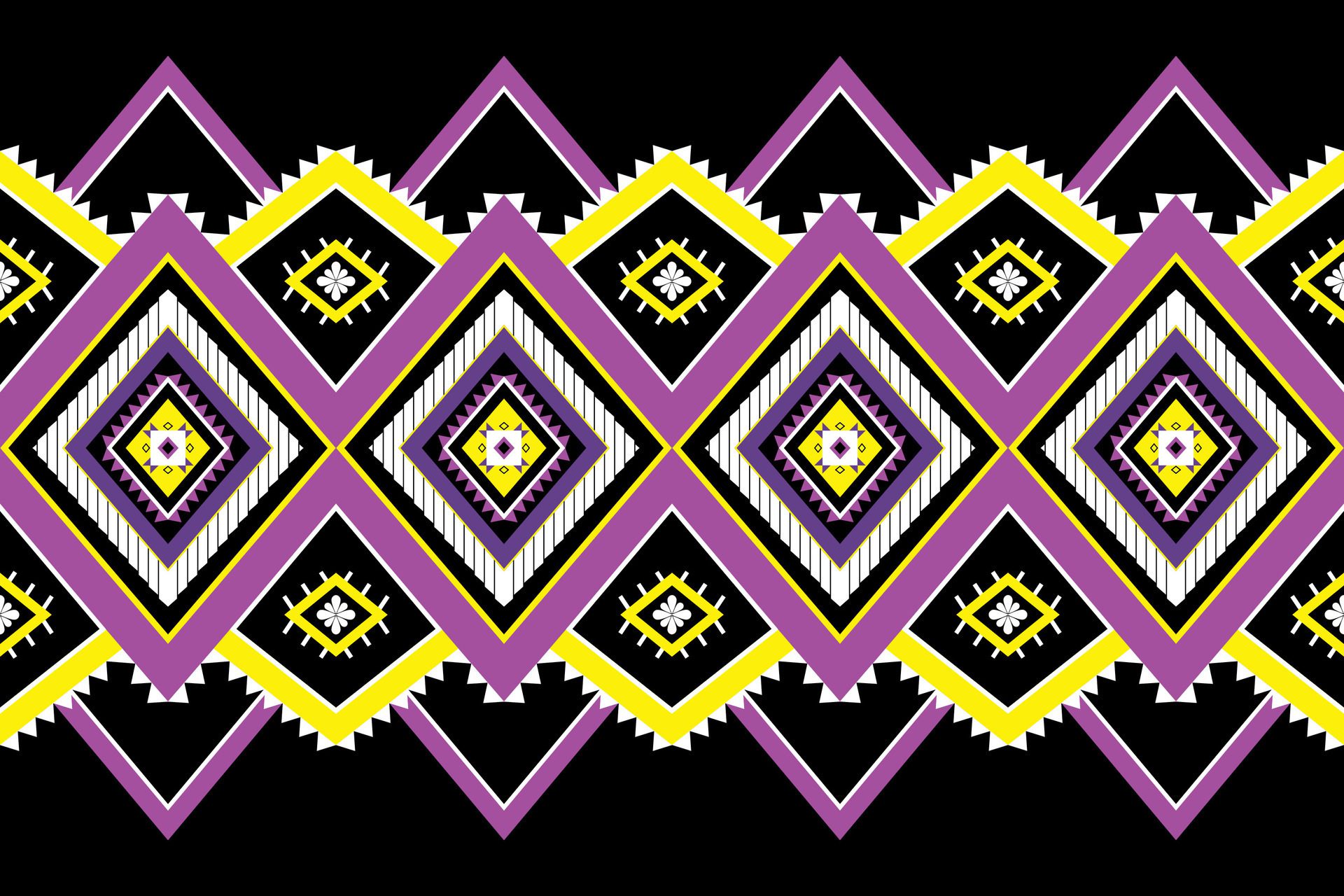 Purple diamond fabric seamless pattern Free Vector