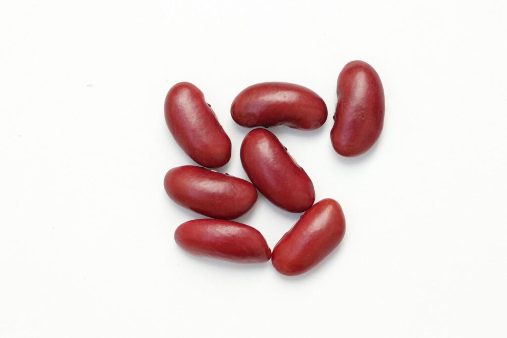 Red beans isolated on white background Stock Free