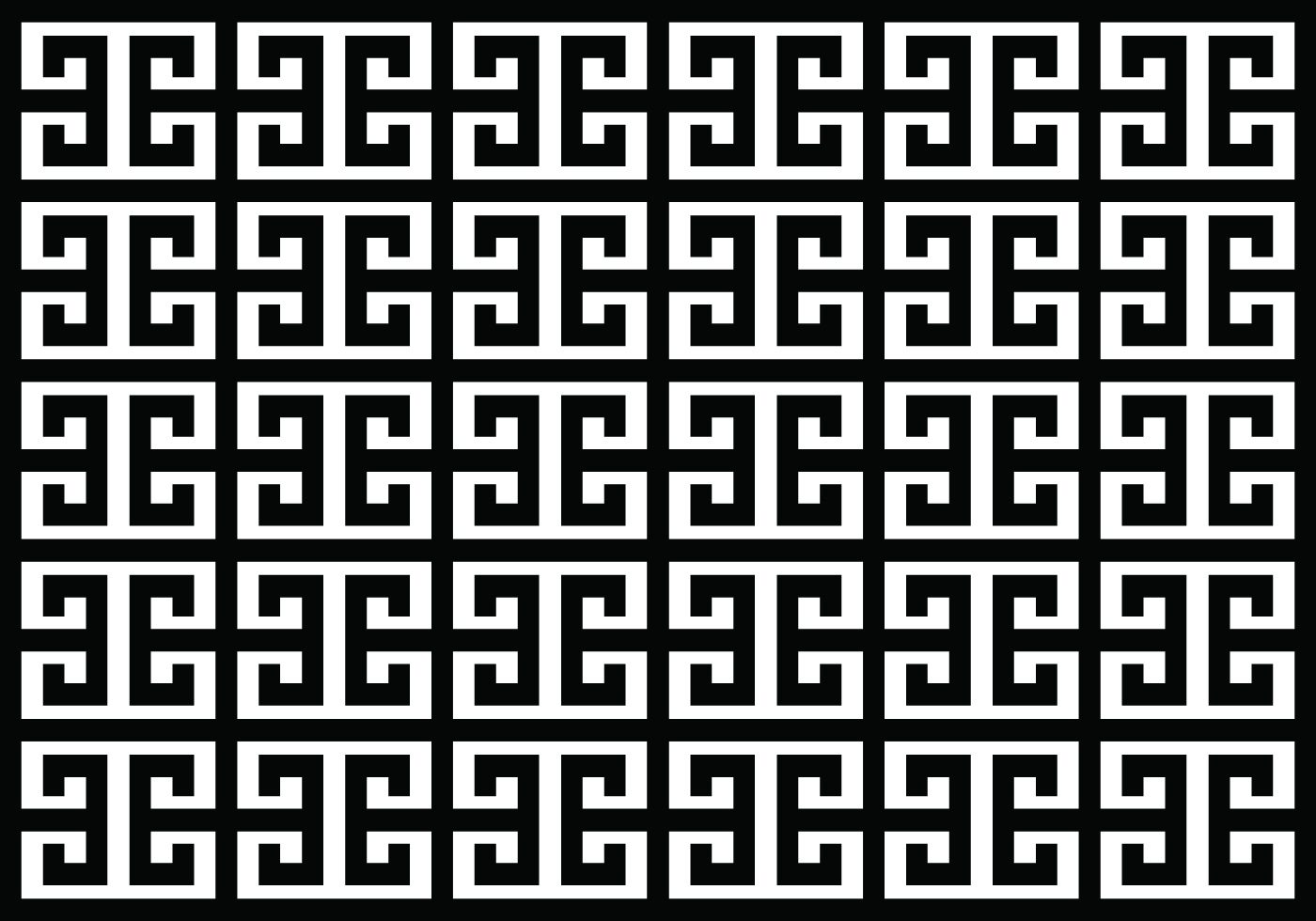 Tradition Greek Key Pattern Free Vector and Free SVG