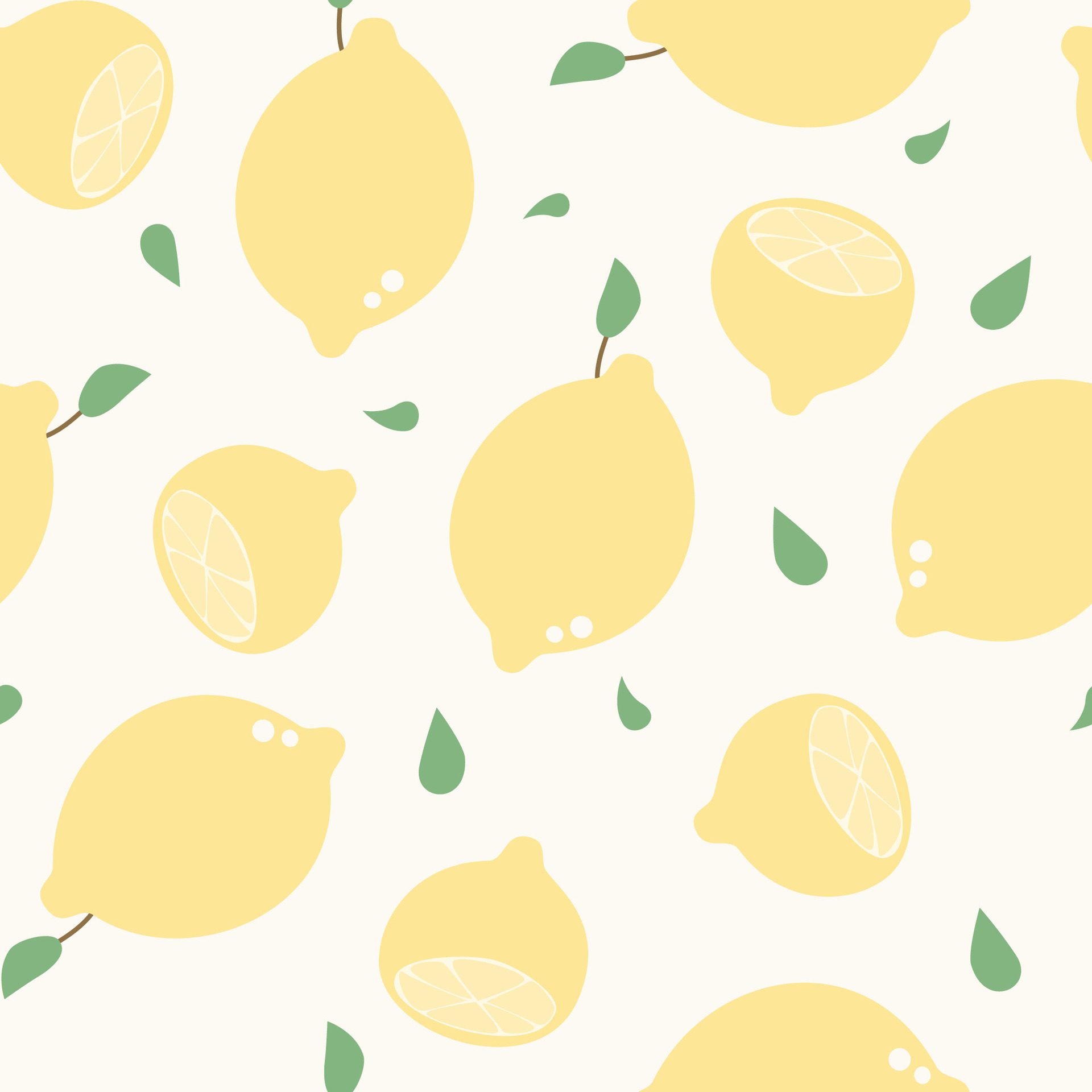 Seamless pattern with lemon fruit Free Vector