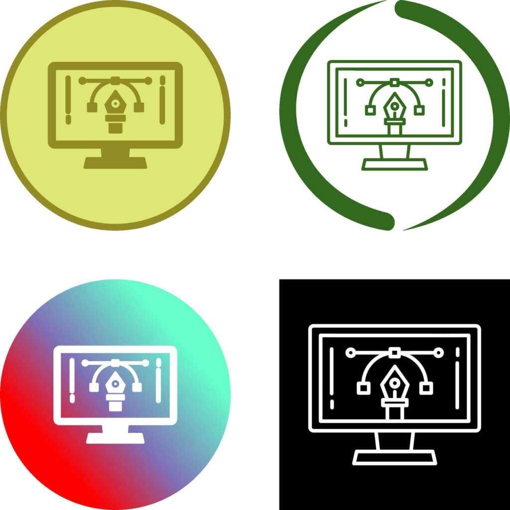 Elearning Icon Design Stock Free