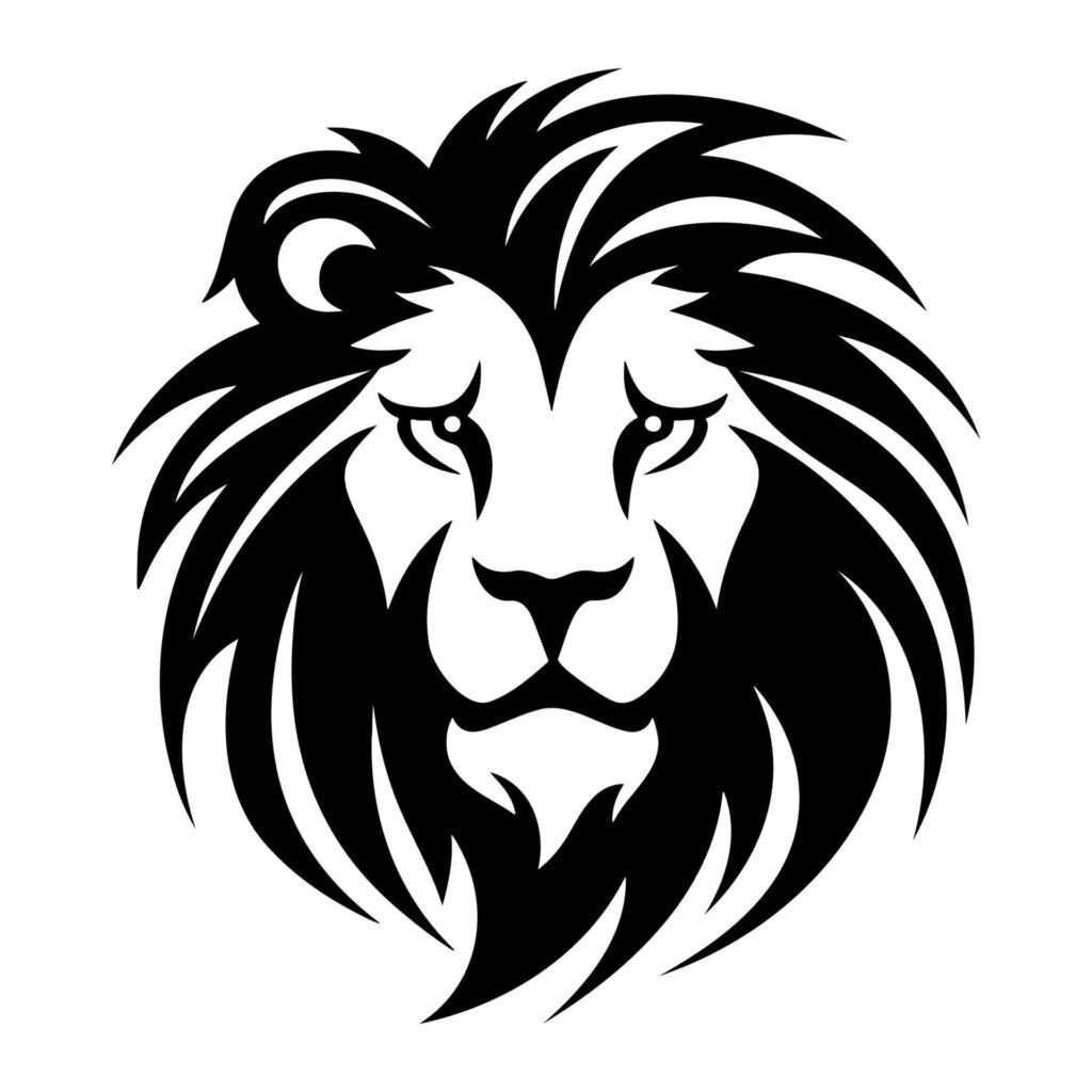 Simple Lion Logo. Vector Illustration Free Vector