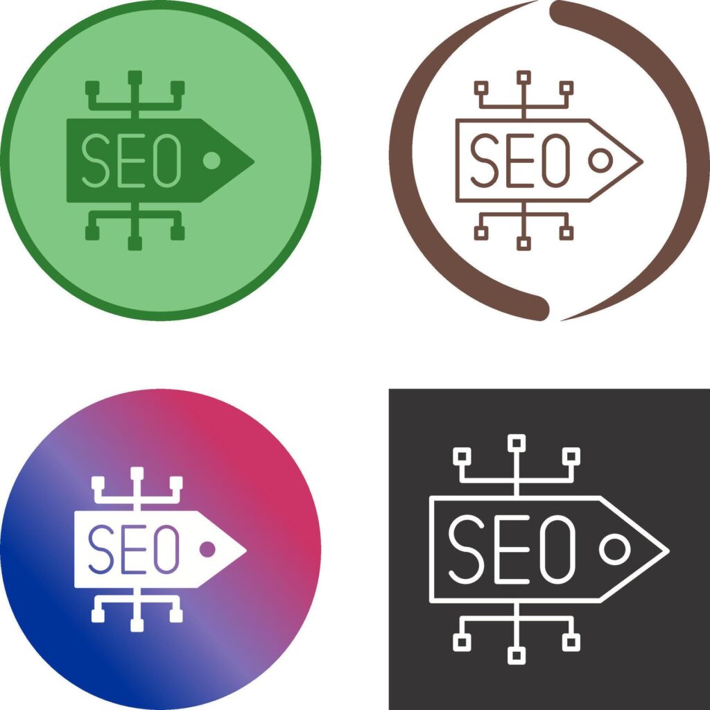 SEO Tag Icon Design Stock Free