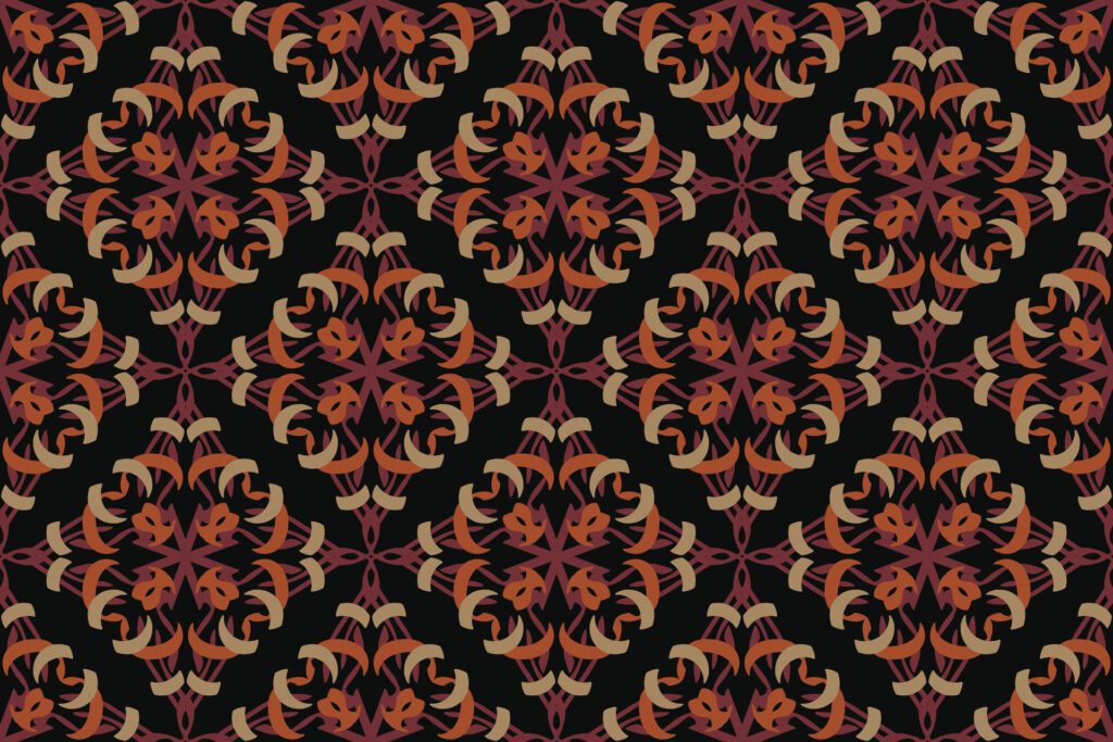 oriental pattern. vintage background with Arabic ornament. Pattern, background and wallpaper for your design. Textile ornament. illustration. Free Vector