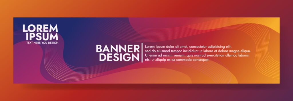 Abstract Colorful Fluid Wave Banner Template Free Vector