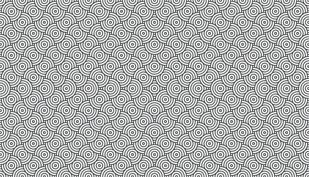 Abstract circles lines overlapping shape and stack up from center pattern, use for template or background. Free Vector