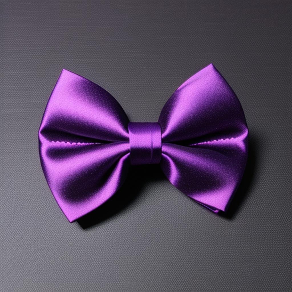 Bow tie jpg purple by @ai_generated