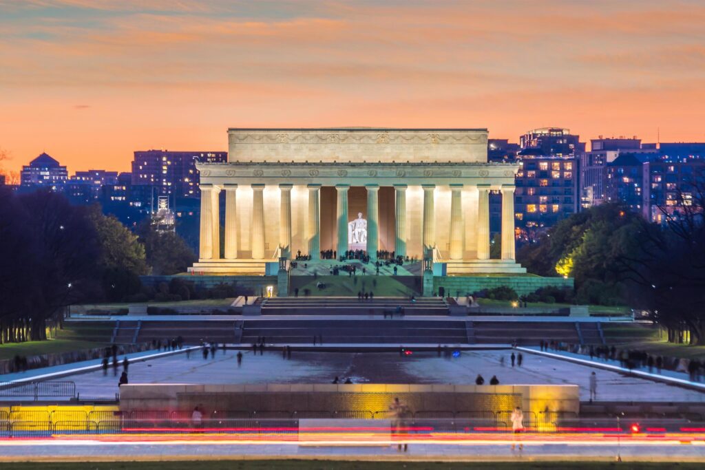 Abraham Lincoln Memorial in Washington, D.C. United States Stock Free