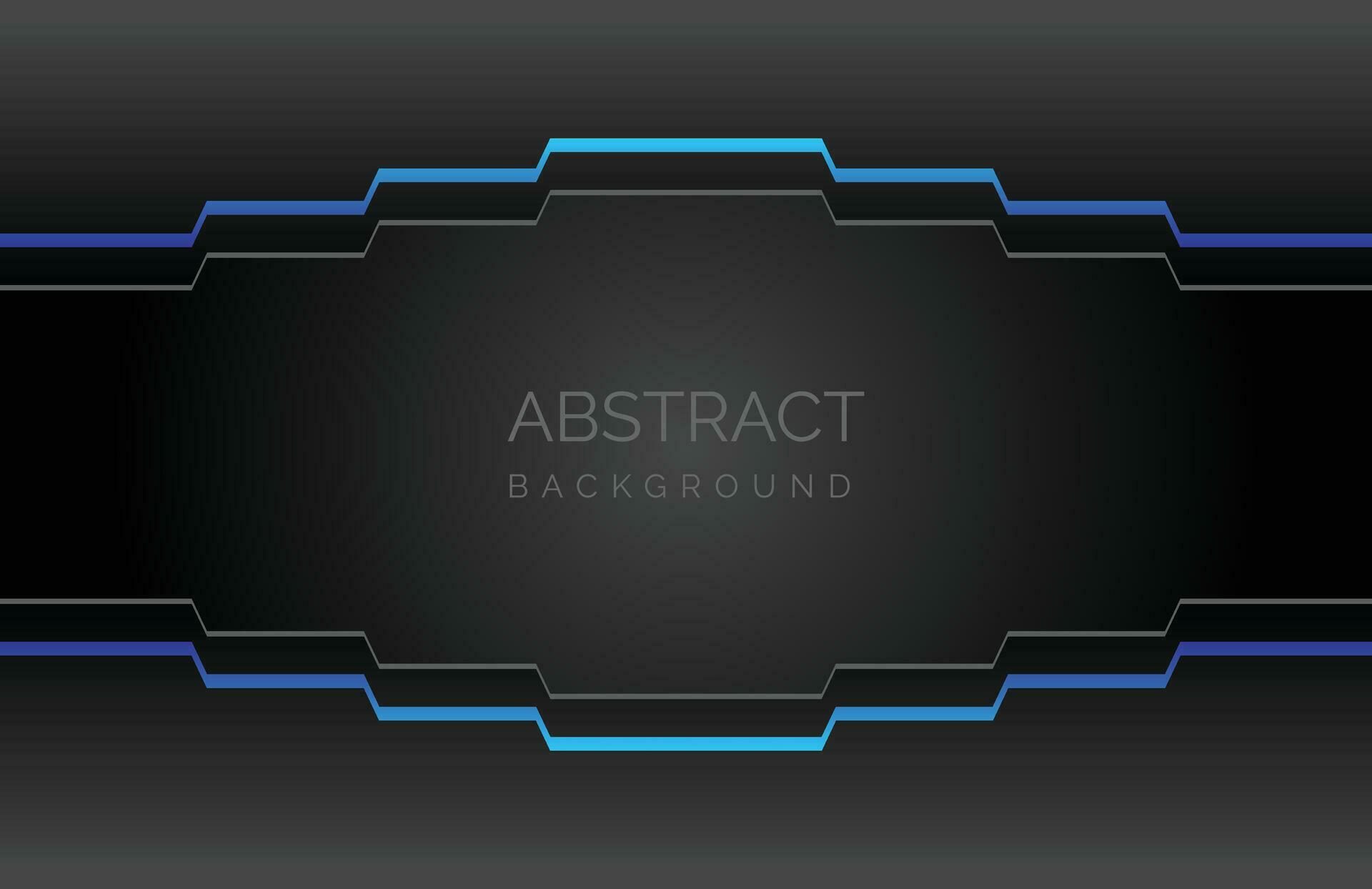 Abstract dark technology background with blue arrows. Vector illustration for your design Stock Free and Free SVG