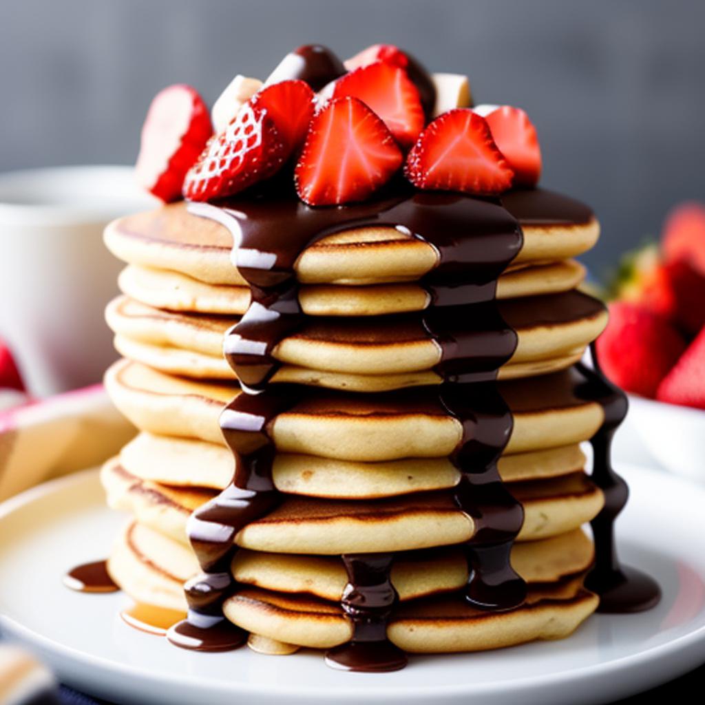 A pancake stack with by @ai_generated