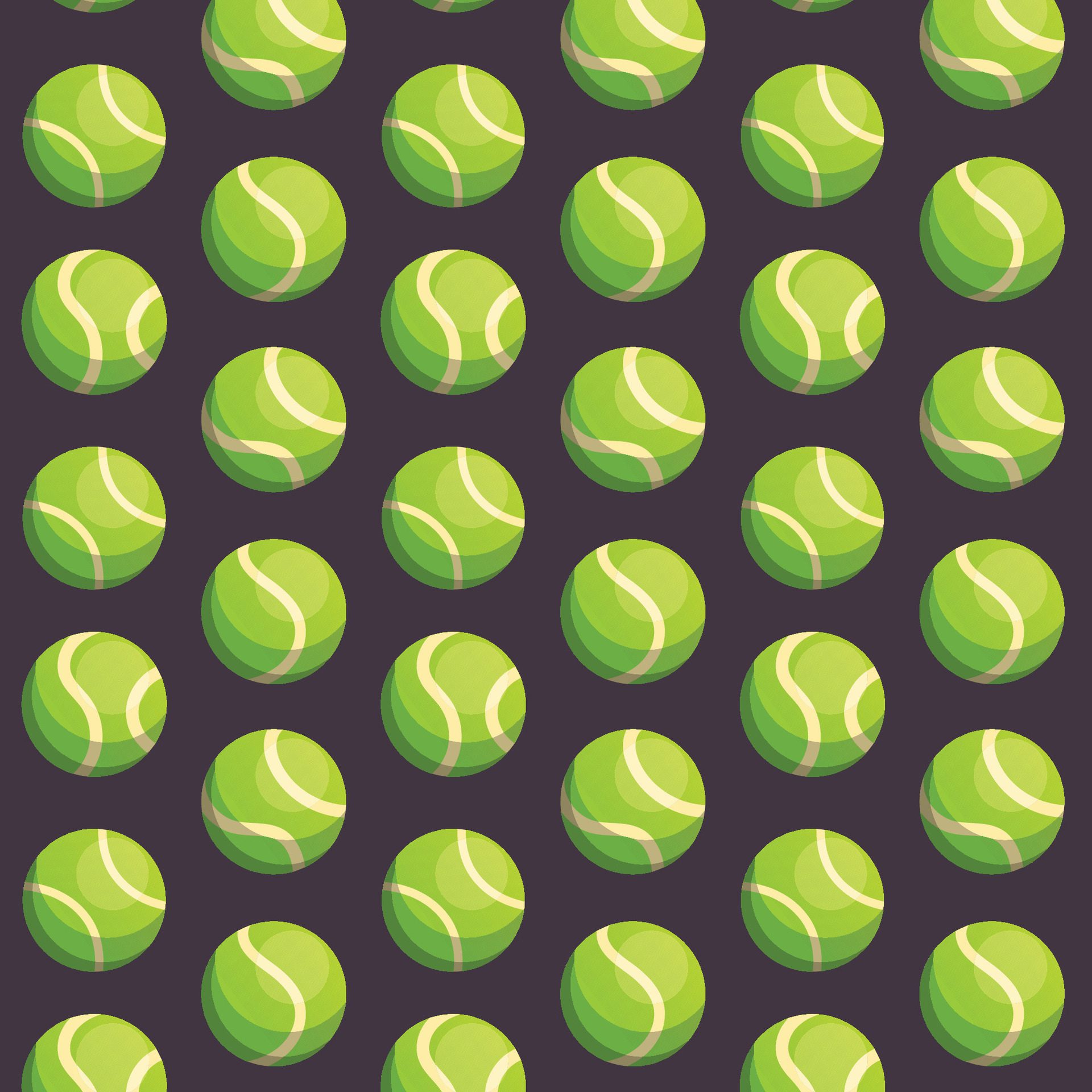 tennis ball vector pattern illustration Free Vector