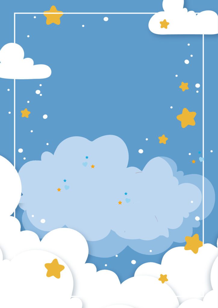 abstract background with cloud and star on the sky Free Vector