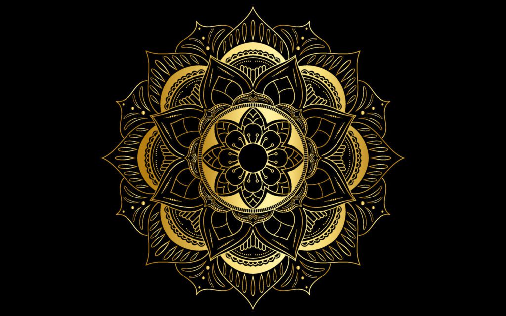 Mandala floral pattern, Vintage decorative elements Free Vector and Free SVG