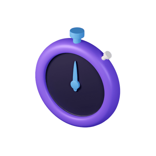 Stopwatch, timer, time 3D illustration