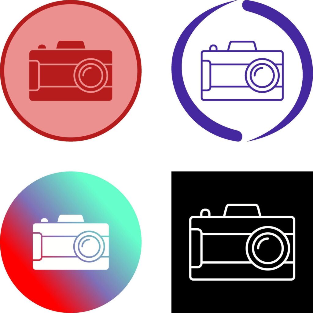 Digital Camera Icon Design Stock Free