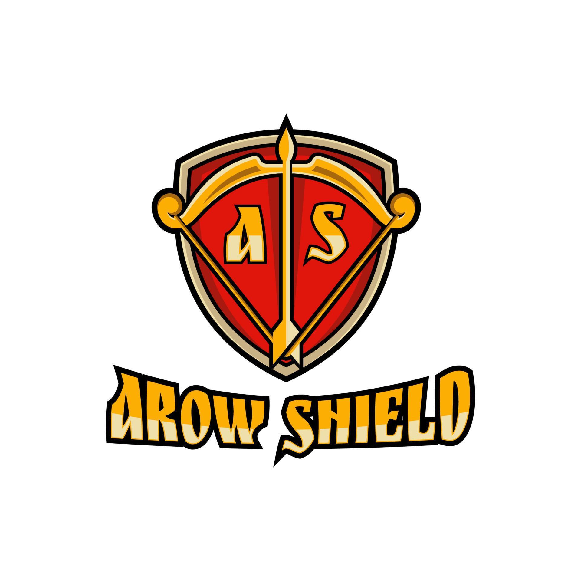 arrow and shield emblem logo Stock Free and Free SVG