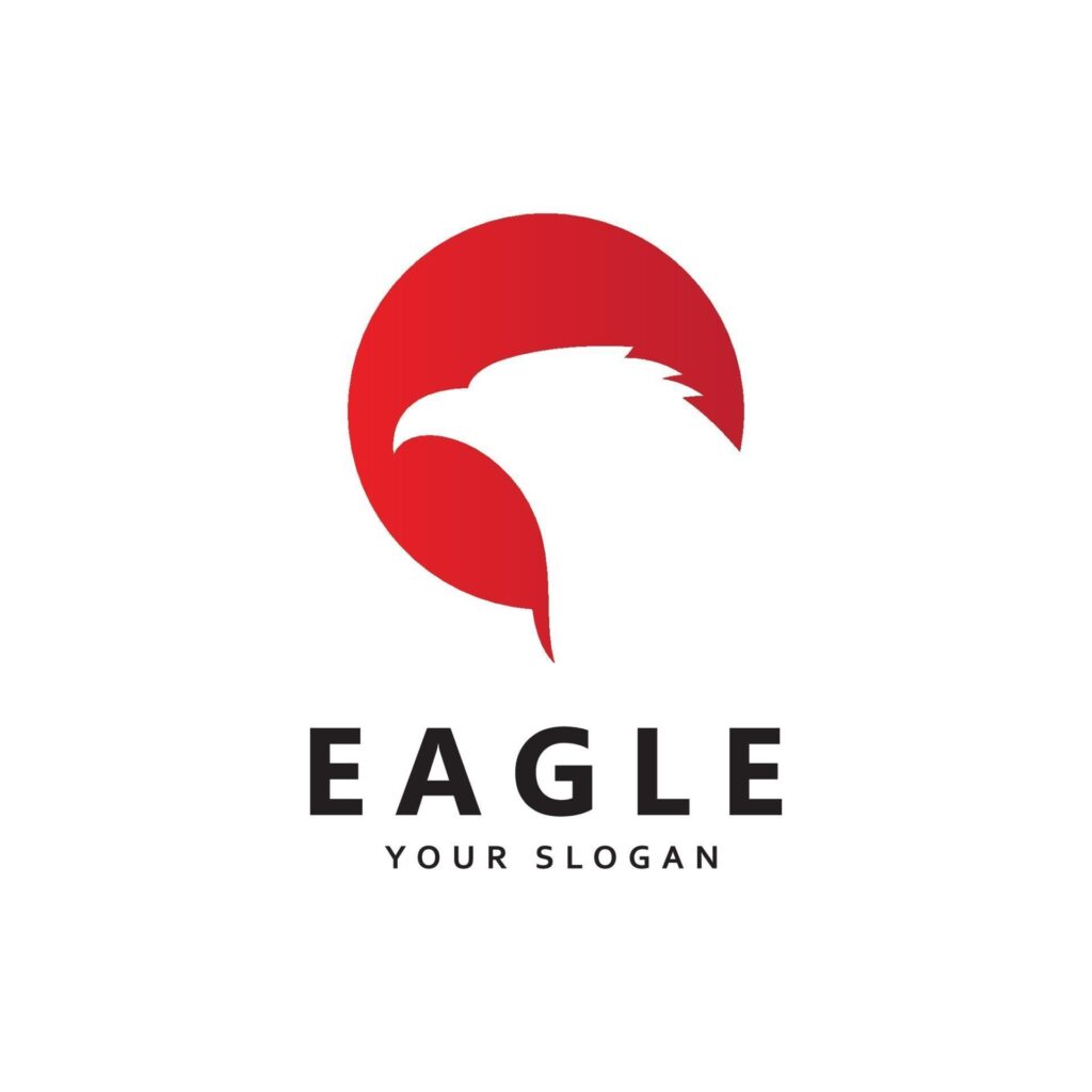 Eagle Bird Logo Template vector icon Stock Free