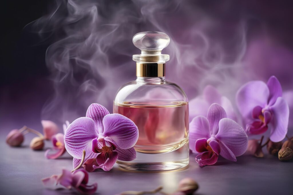 Perfume aroma from soft orchids flower , Stock Free