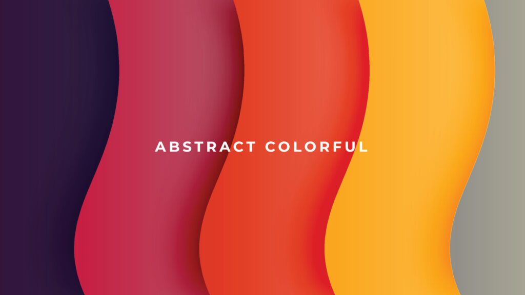 abstract colorful wavy background papercut style. vector illustration Free Vector