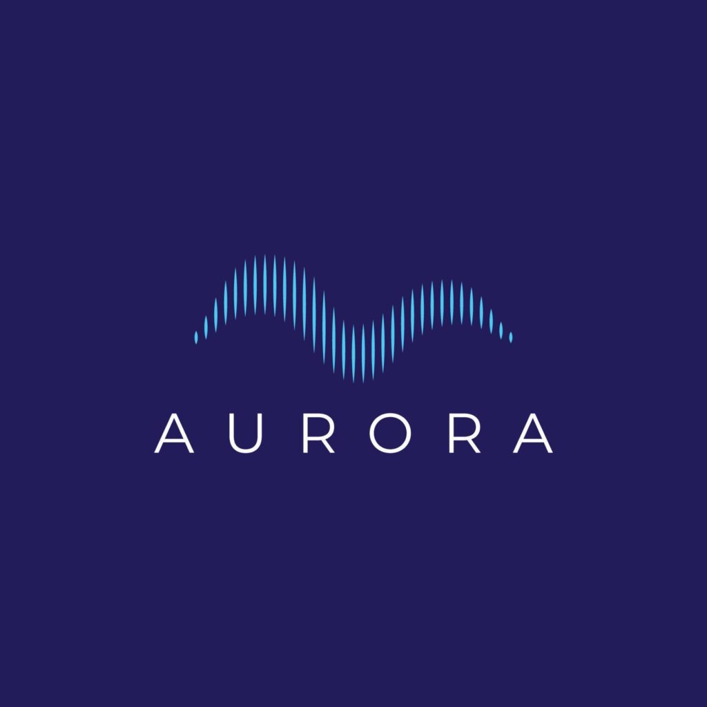 The light wave logo, inspired by the aurora light. With a modern concept. Stock Free