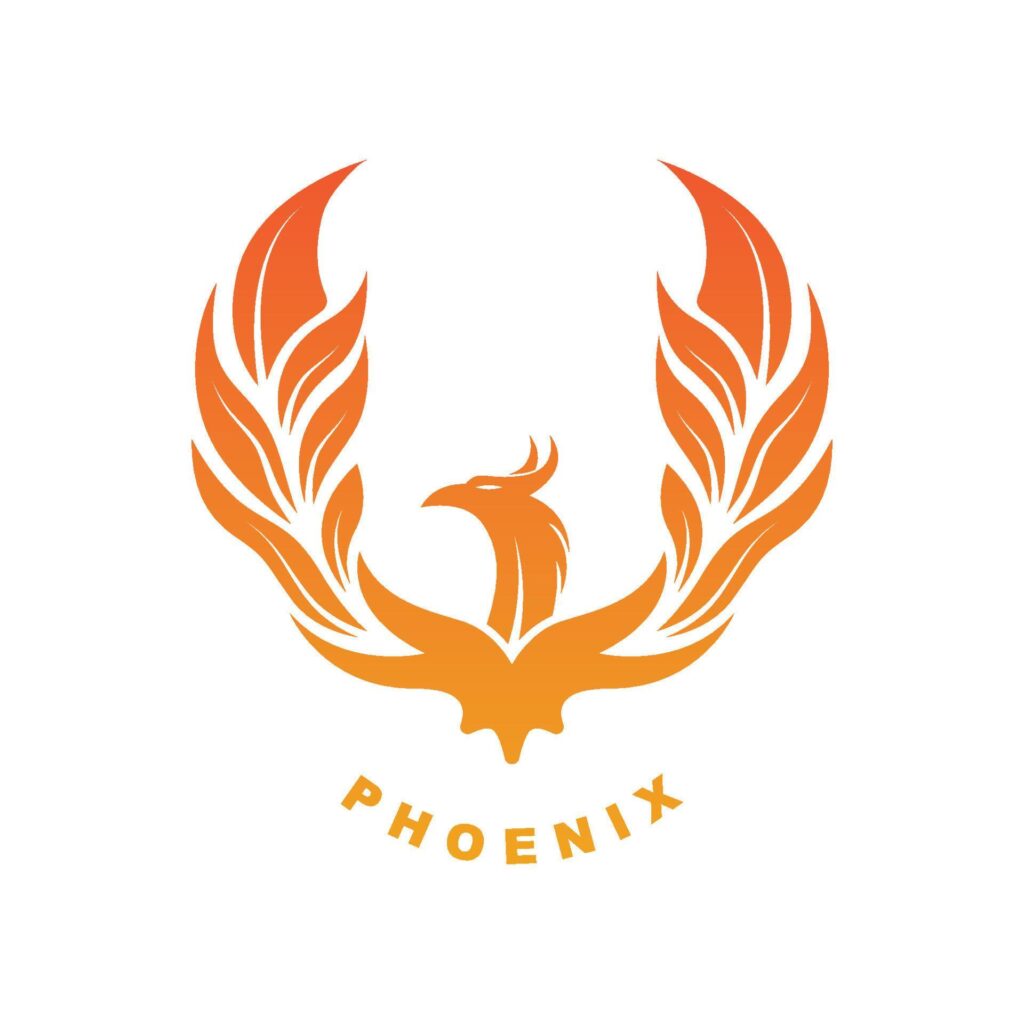 Phoenix logo icon, vector illustration, template design, brand company Stock Free and Free SVG