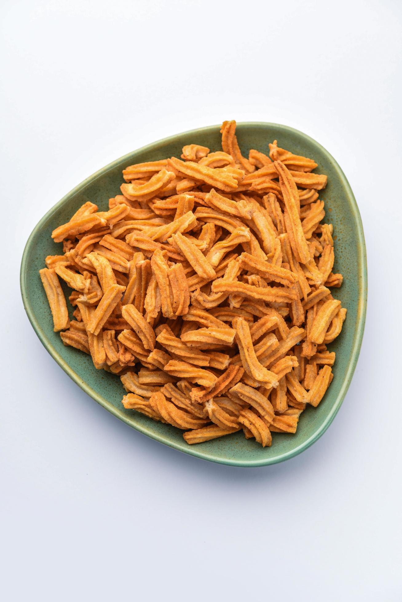 Salted Soya Sticks Indian namkeen food Stock Free