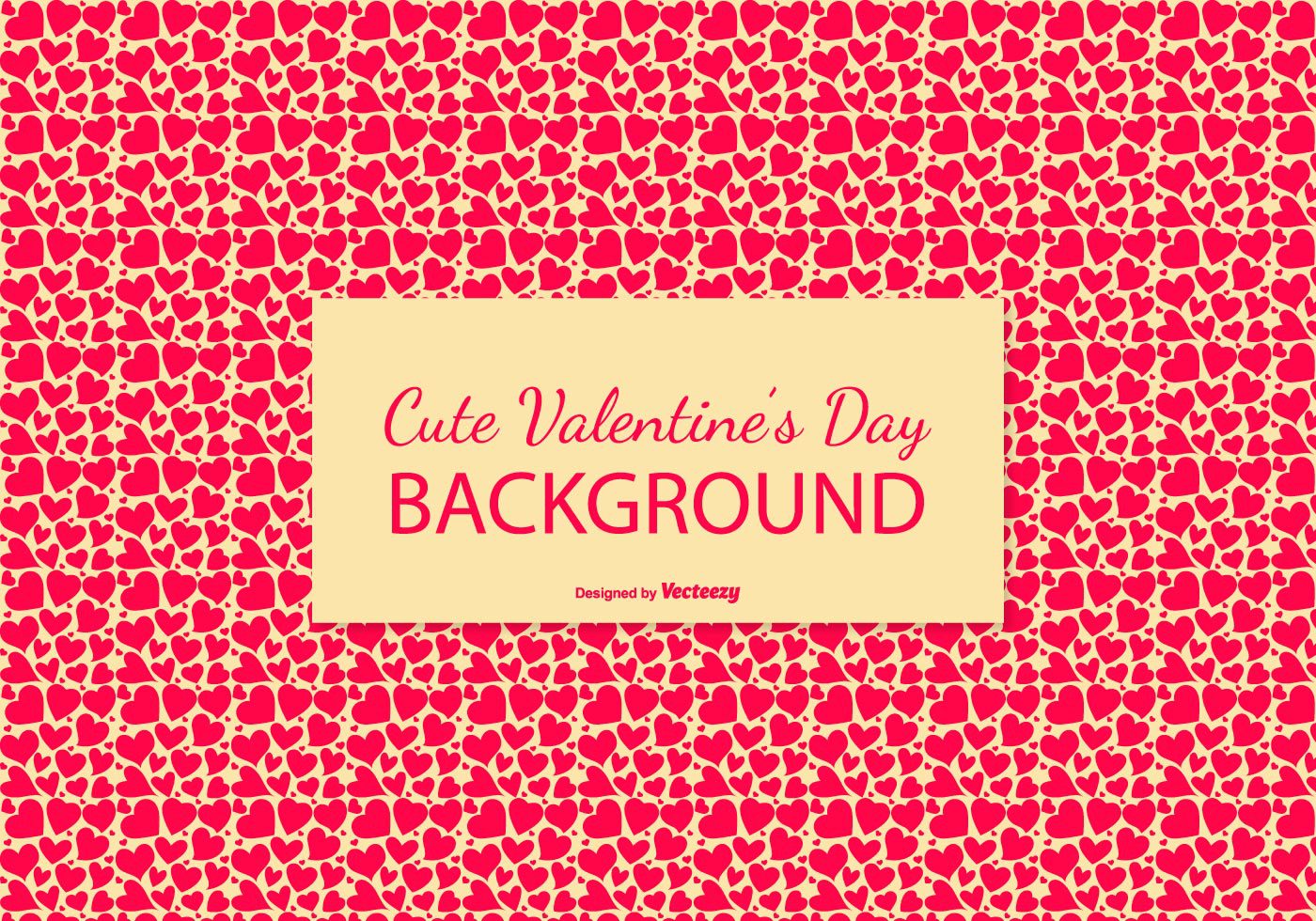 Cute Pink Hearts Pattern Background Free Vector and Free SVG