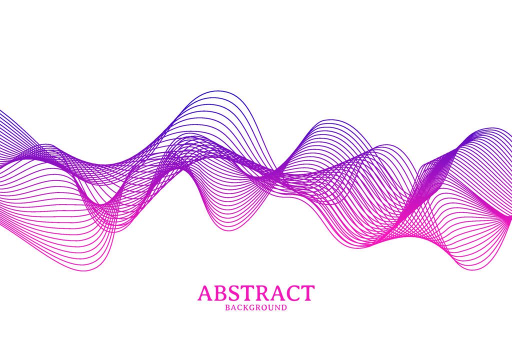 abstract colorful wavy line flowing background Free Vector and Free SVG