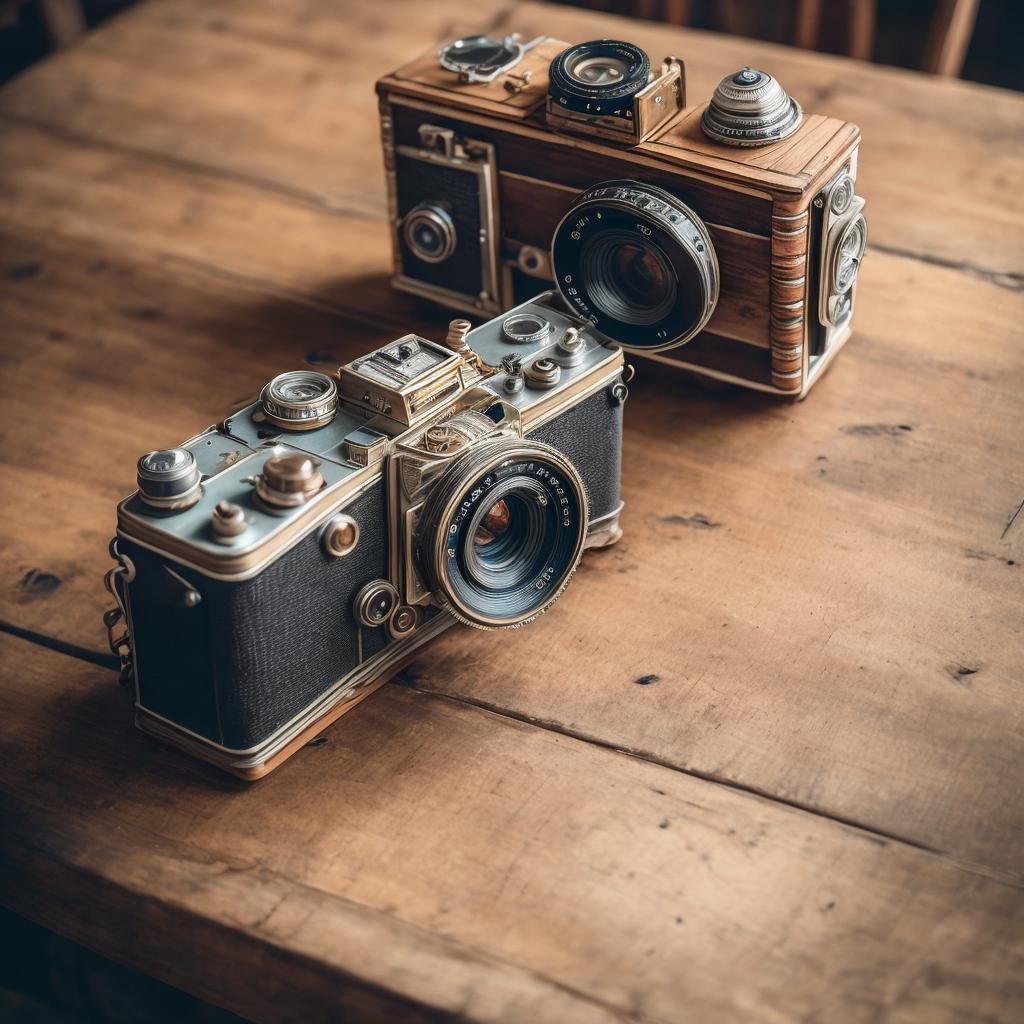 “Vintage camera on a by @ai_generated