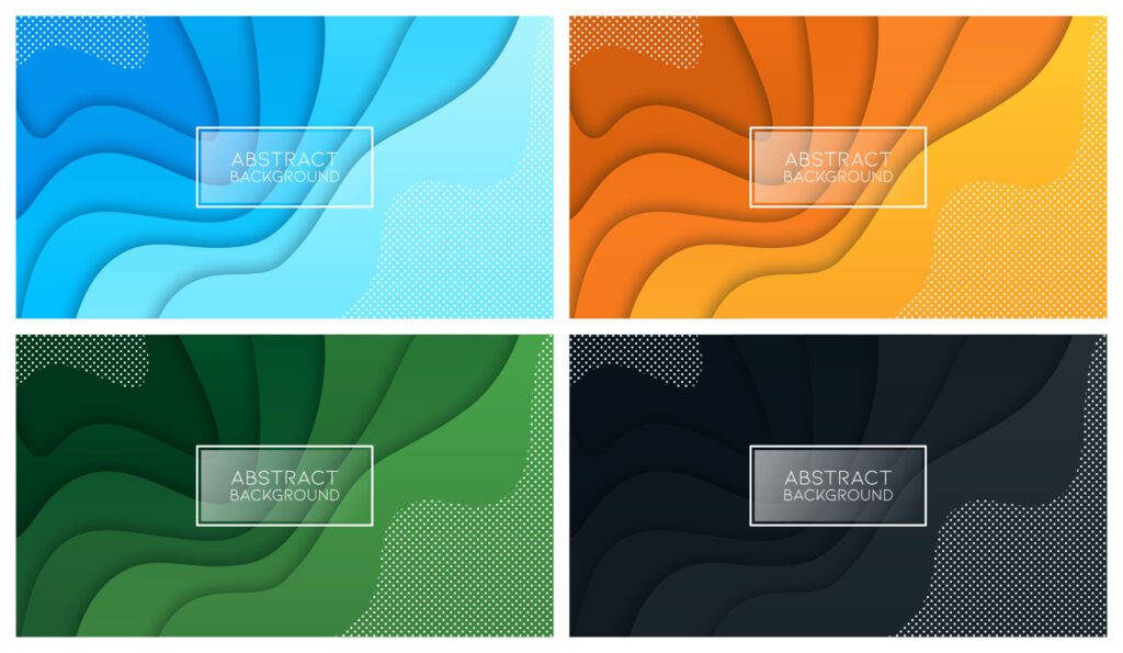 Colorful liquid and geometric background with fluid gradient shapes Free Vector