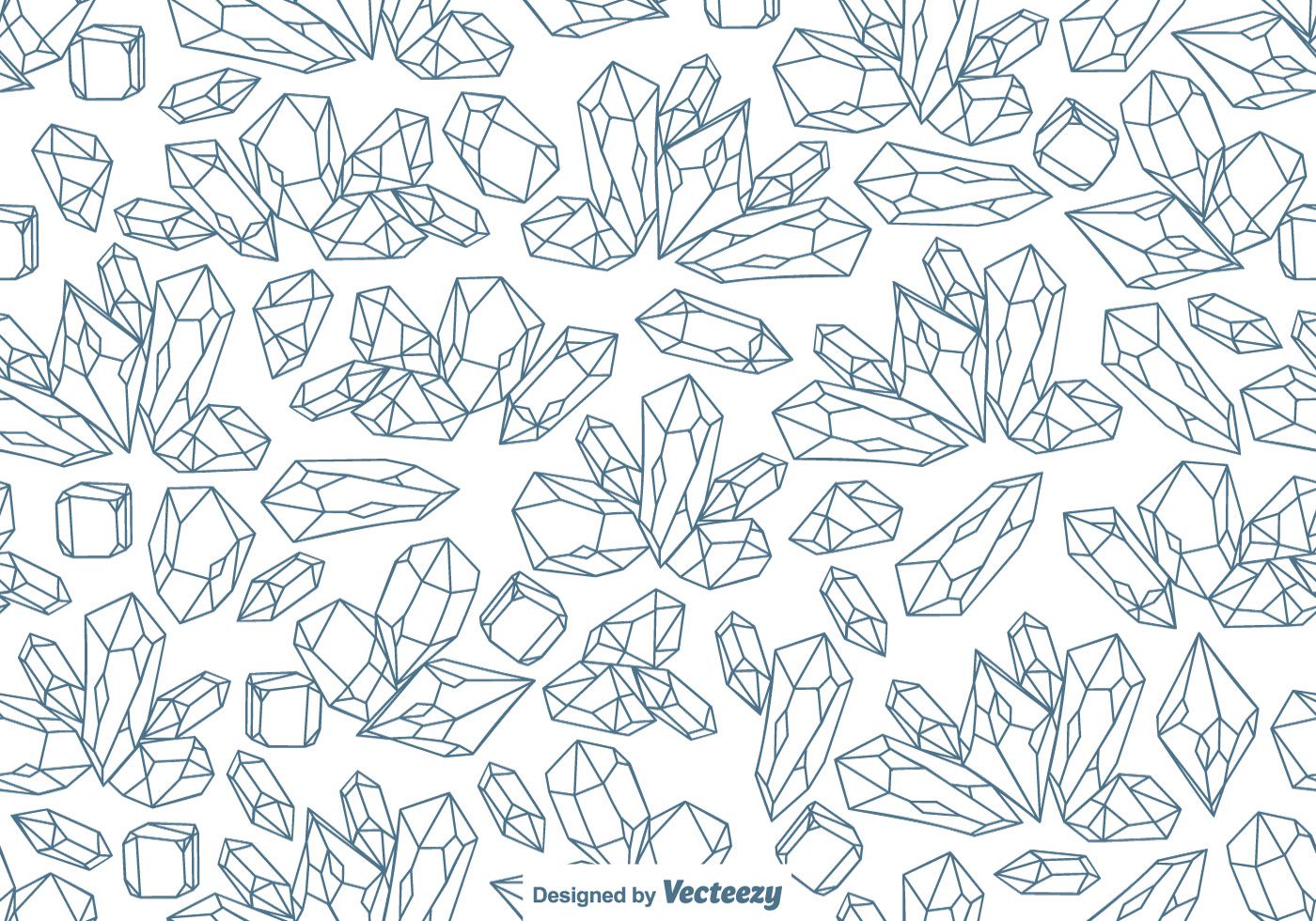 Vector SEAMLESS Line Quartz Crystal Pattern Free Vector and Free SVG