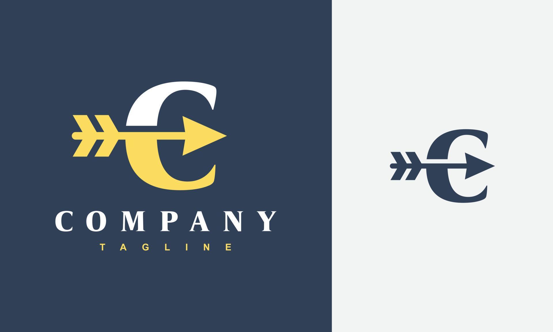 initial C arrow logo Stock Free