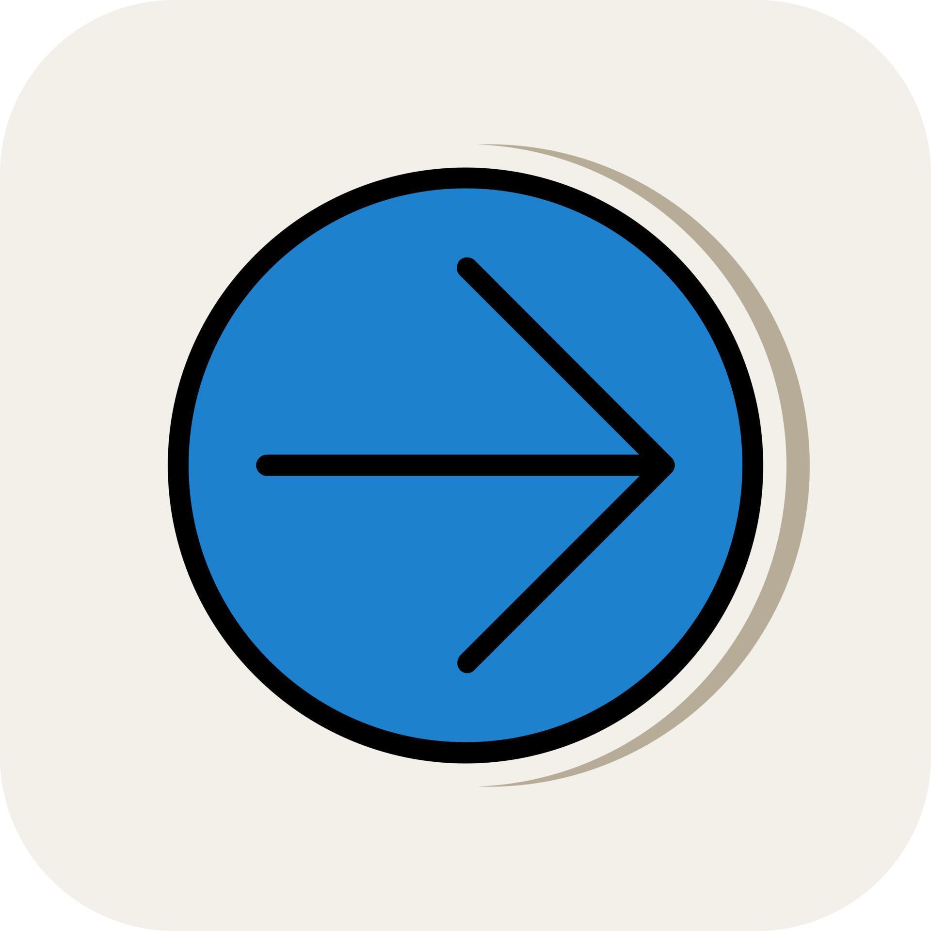 Arrow Circle Right Vector Icon Design Stock Free