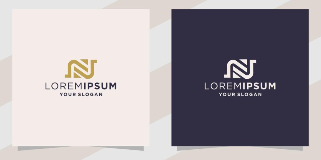 letter n logo template Stock Free and Free SVG