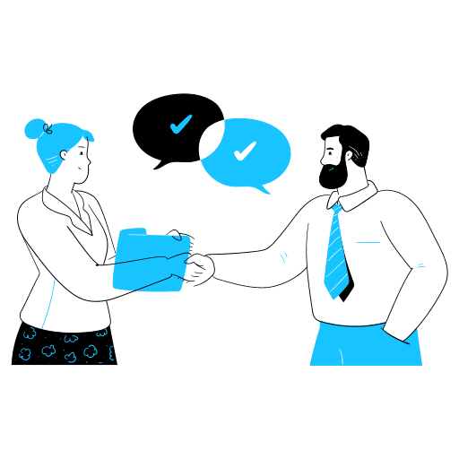 Communication, support, talk illustration