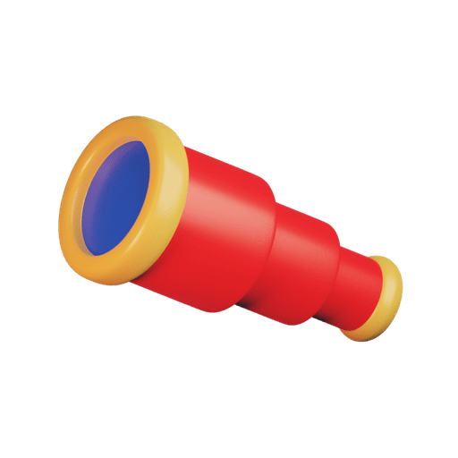 Telescope, astronomy, space 3D illustration