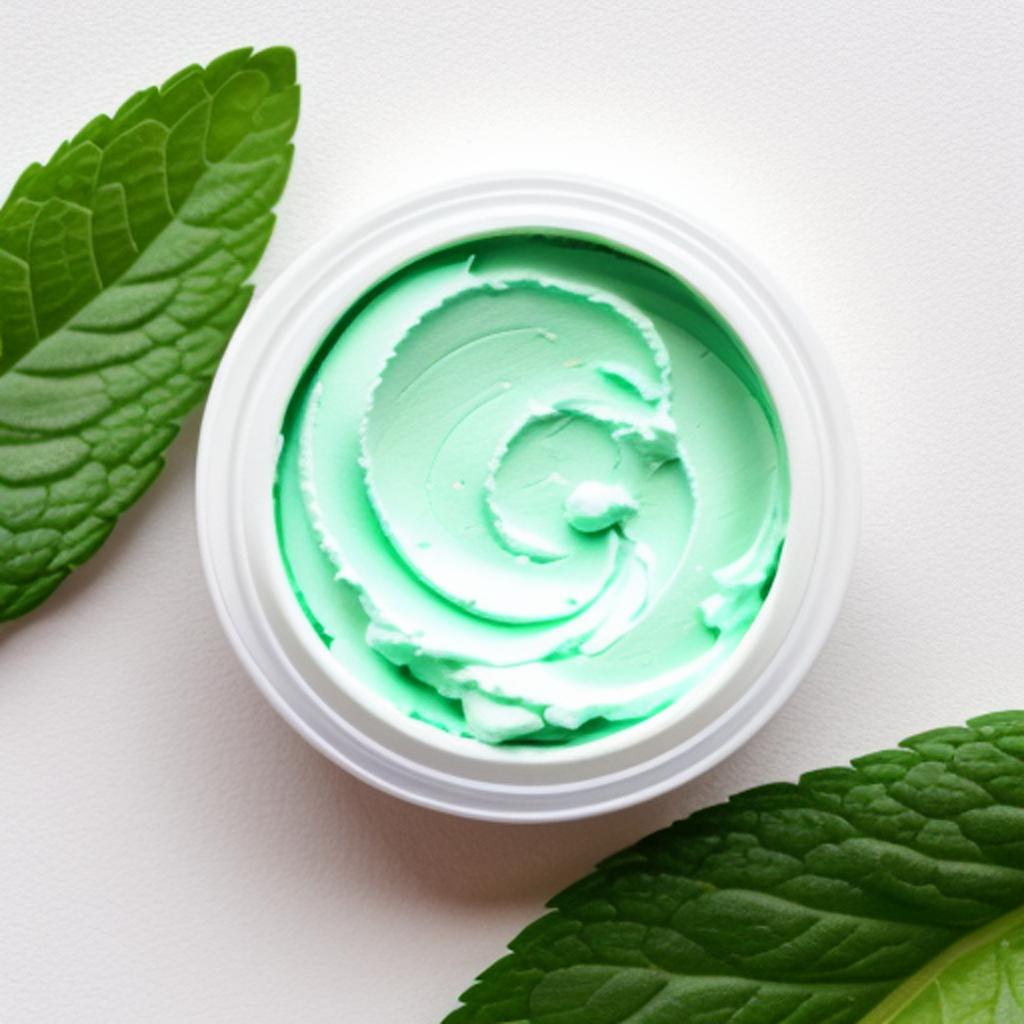 Mint green body butter by @ai_generated