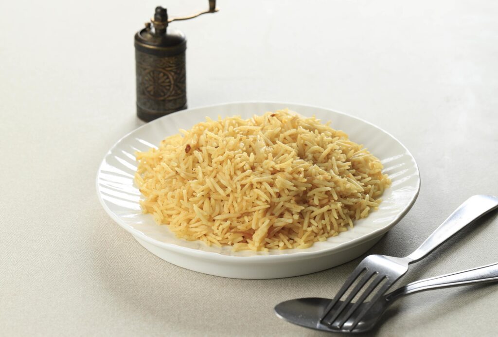 Arabian rice kabsa, Ramadan food in middle east. Stock Free