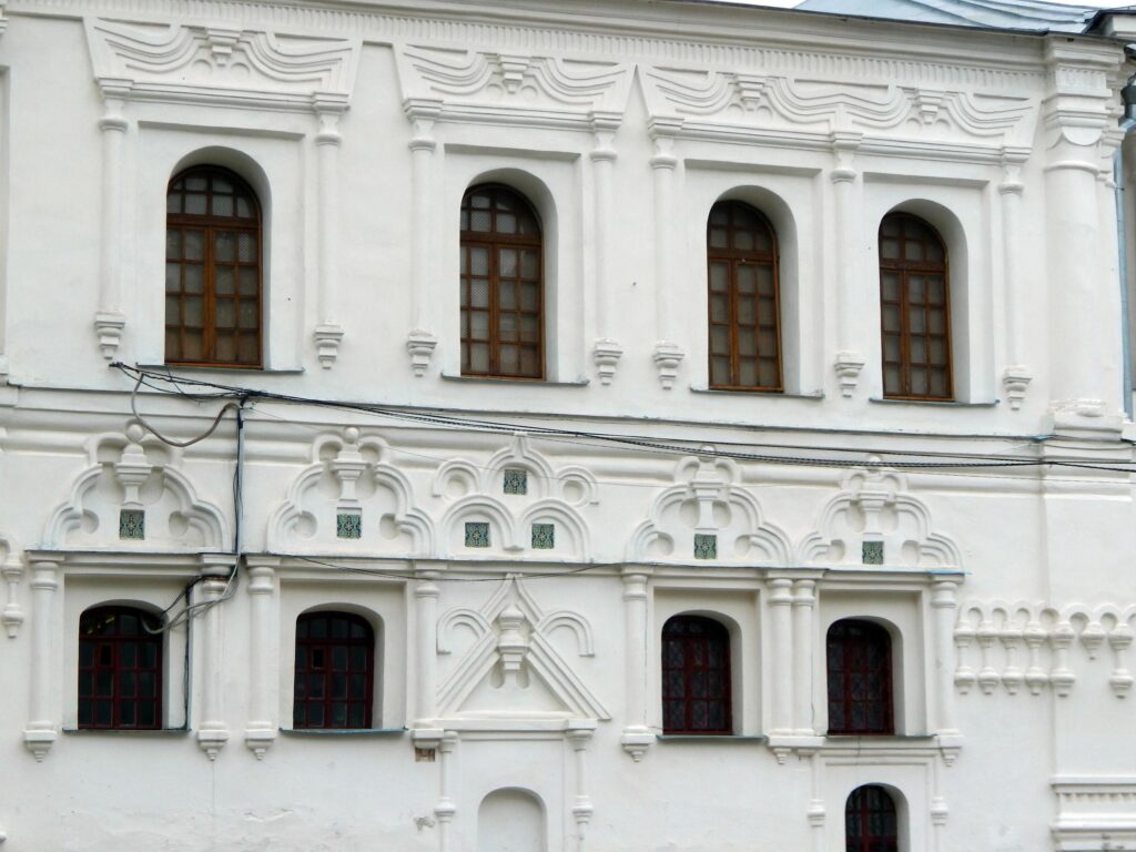 Architectural details and fragments of Ukrainian baroque in Chernigov Stock Free