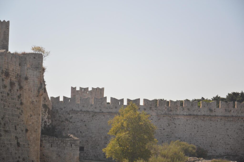 Architecture of Old Town on Rhodos in Greece Stock Free