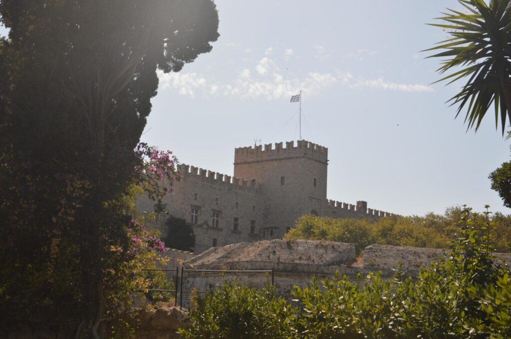 Architecture of Old Town on Rhodos in Greece Stock Free