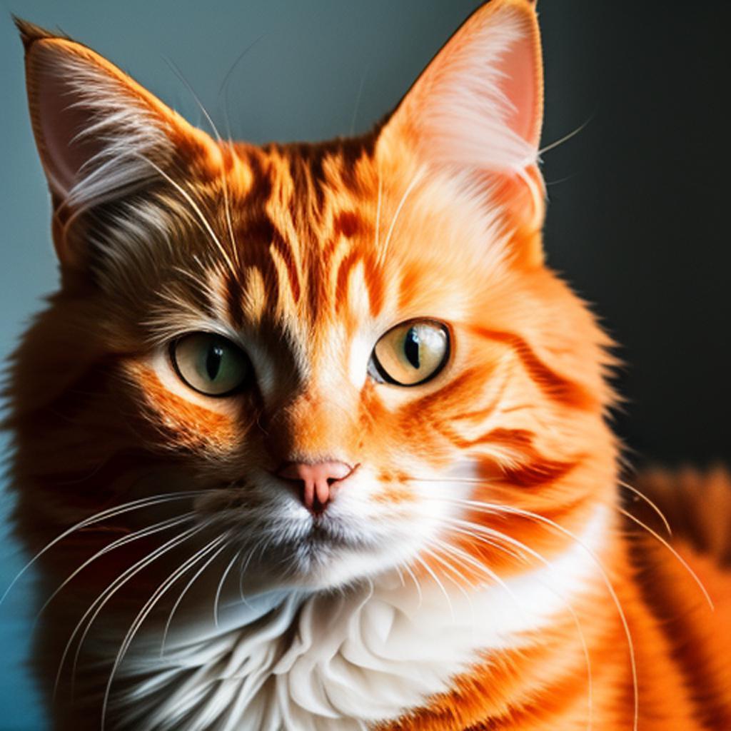 Orange cat by @anshaye792722 by @ai_generated