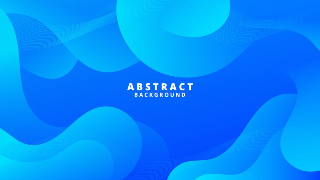 Abstract Gradient blue liquid Wave Background Free Vector