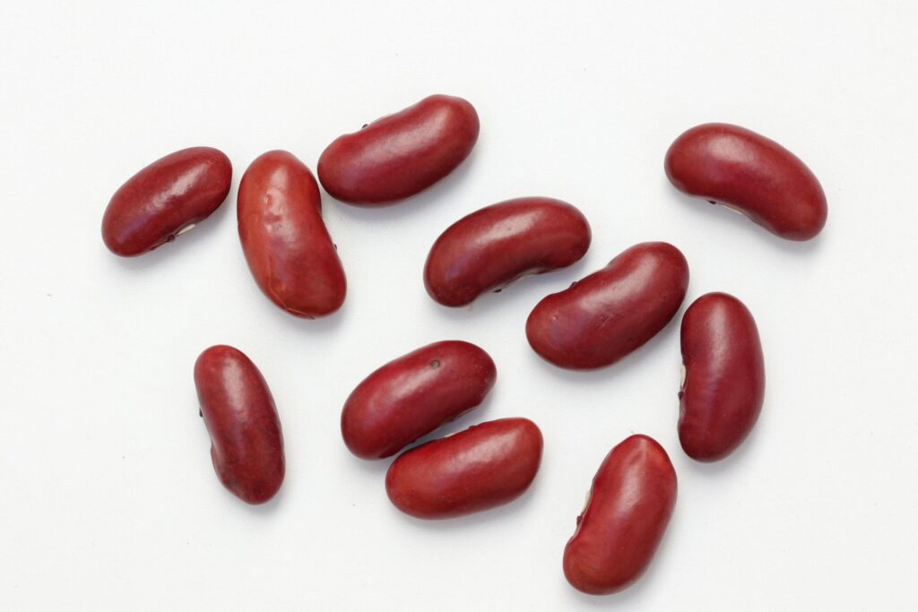 Red beans isolated on white background Stock Free